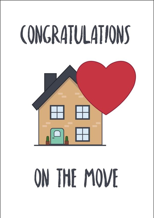 congrats new house New Home Card 47308 created by Dominic Clay