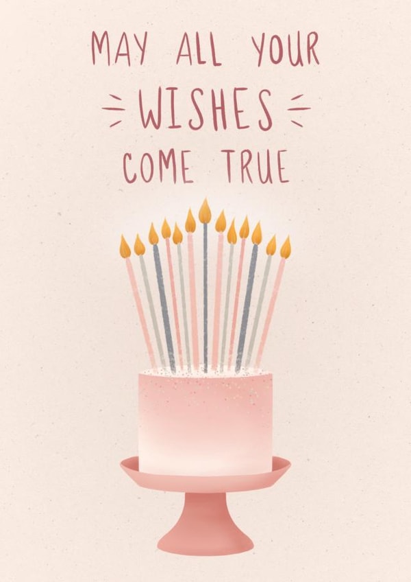 May All Your Wishes Come True Birthday Card created by Rebekah Klimuck
