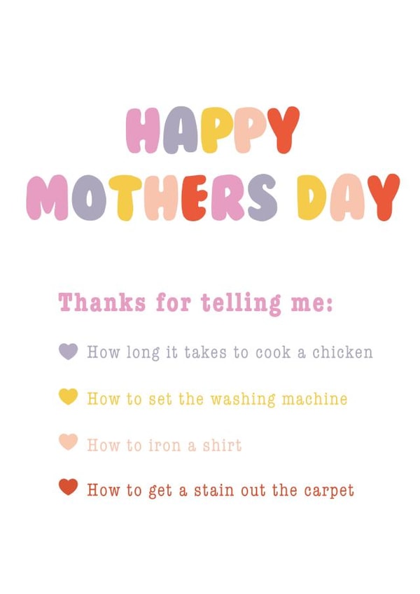 mother mum  Mothers Day Card 12857 created by Splodge Designs