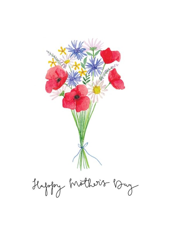 poppy poppies Mothers Day Card 8261 created by Bramble Designs