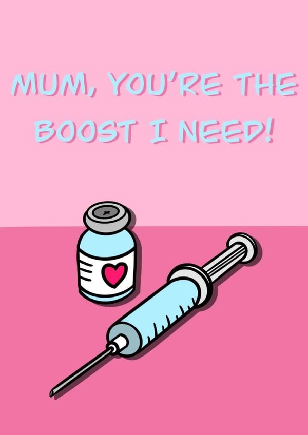mum boost Mothers Day Card 48254 created by Abigail Hall