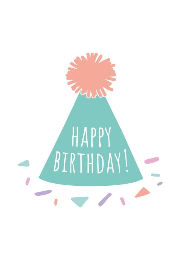 pom pom contemporary Birthday Card 21900 created by We Are Established 