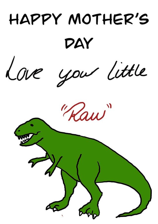 raw roar Mothers Day Card 48265 created by Phat Gift