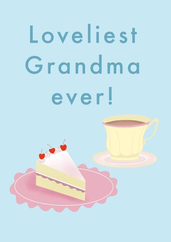 Grandma loveliest Mothers Day Card 46701 created by Soph AC Studio
