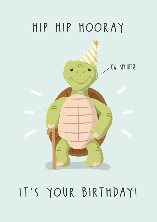 hip hip hooray hooray Birthday Card 21138 created by Cheeky Peeky