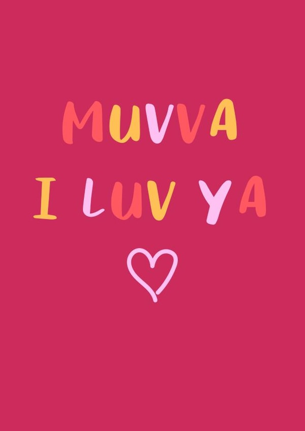 muvva luv Mothers Day Card 7669 created by Raffi Doodles