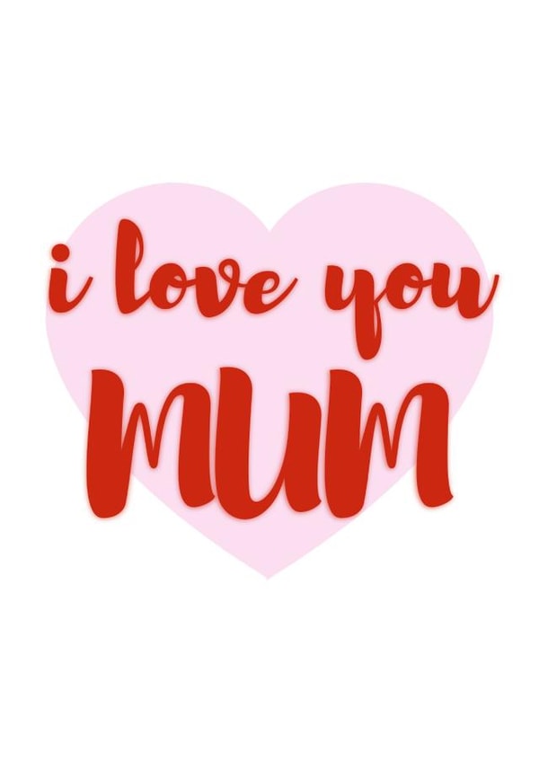 modern i love you Mothers Day Card 44962 | thortful