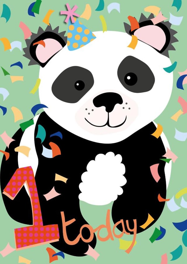 panda animal Birthday Card 17144 created by jesskate