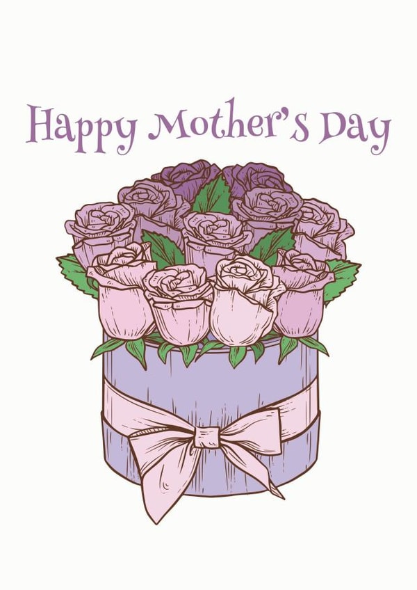 Mum flowers Mothers Day Card 48315 created by Good Dream Design