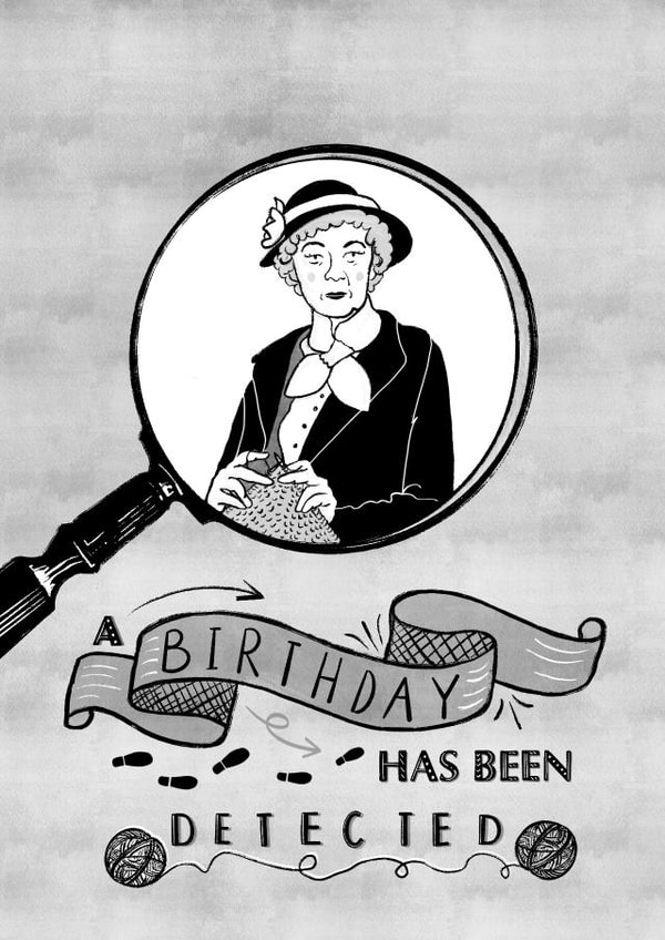 Miss Marple Agatha Christie Card 39762 created by Laura Crow