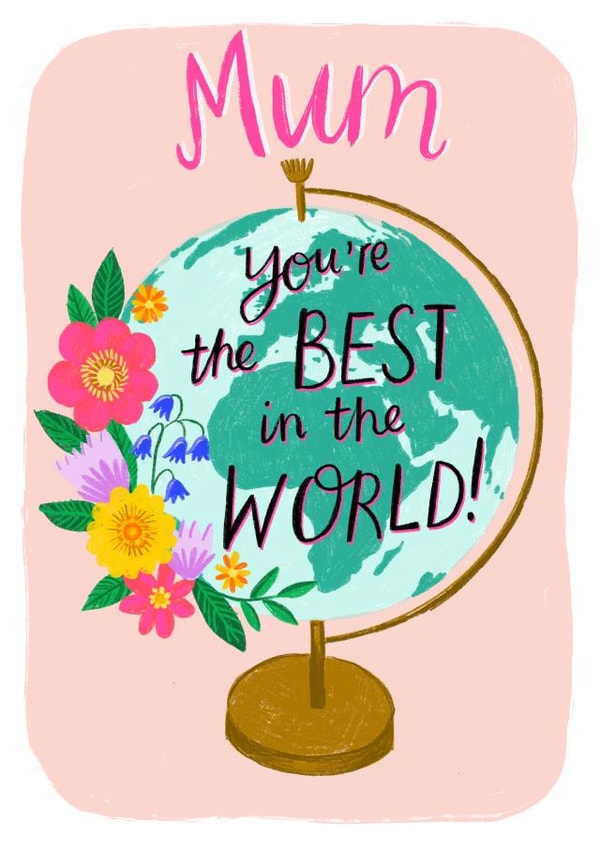 globe world Mothers Day Card 48325 created by Rumbambar