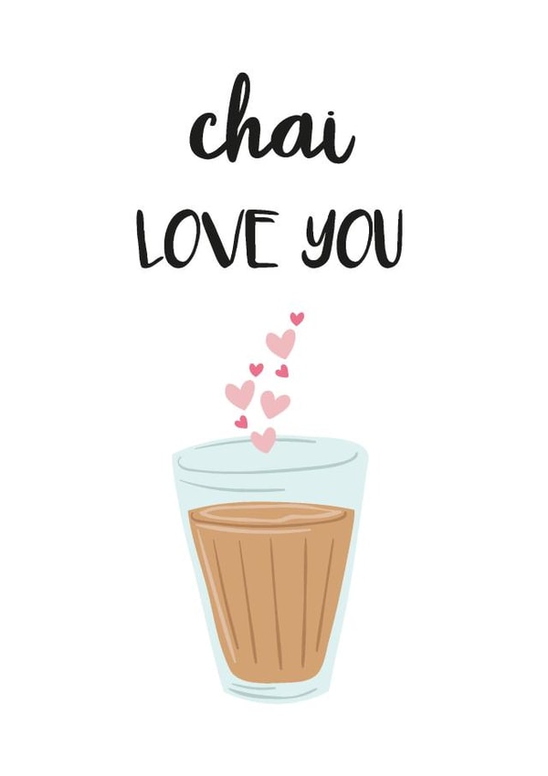 chai chai tea Anniversary Card 20570 created by Gheetings Cards
