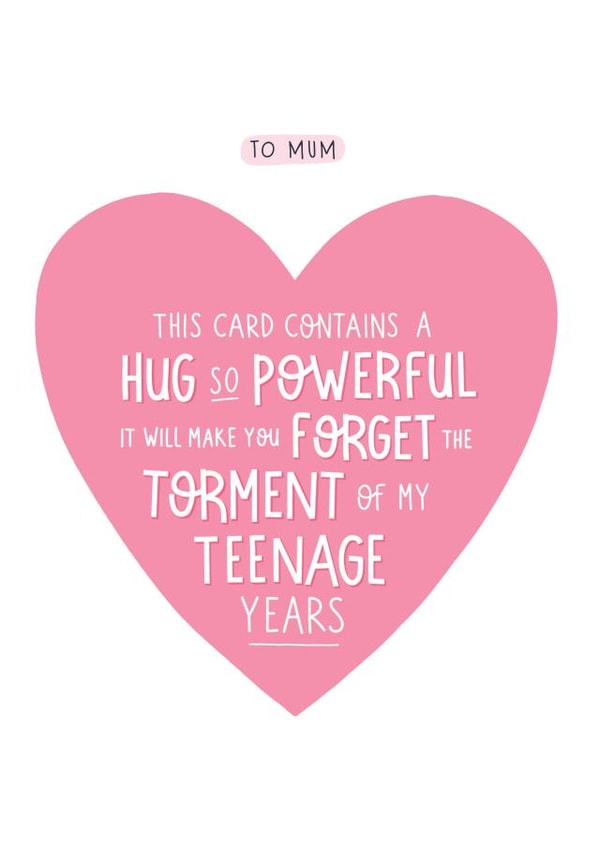 Powerful hug for Mum in a card created by Inky in the Wild