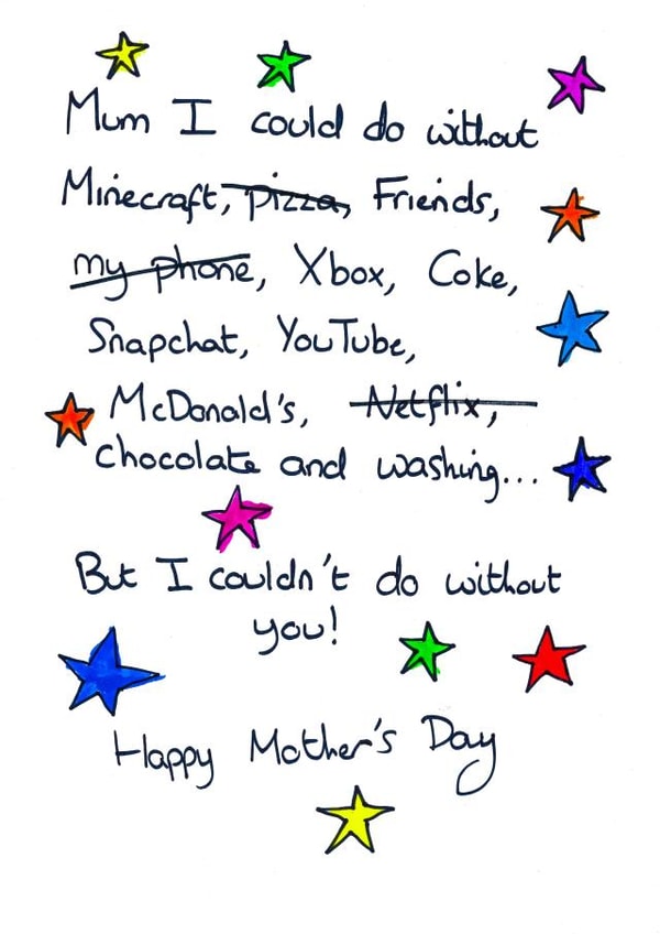 mum star Mothers Day Card 43322 created by Sitting Knitting