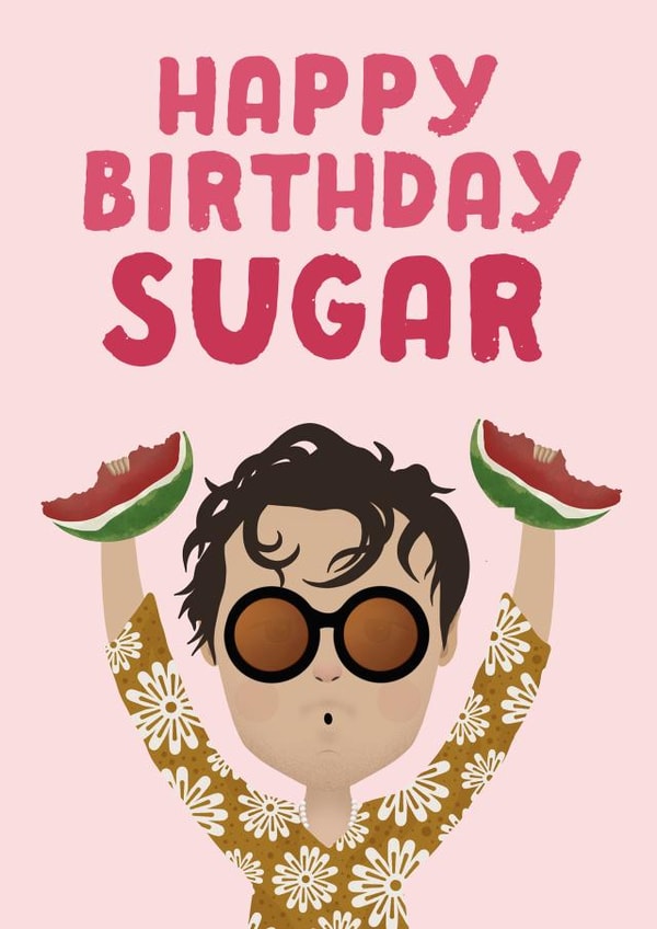 harry styles watermelon Birthday Card 18391 created by Courtney