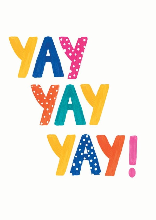 polka dots yay yay yay Love & Friendship Card 21832 created by Zoe May Designs