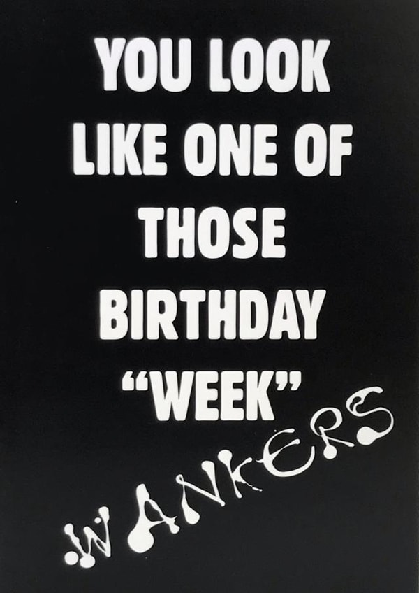 wank cum Birthday Card 37328 created by The Insult Emporium