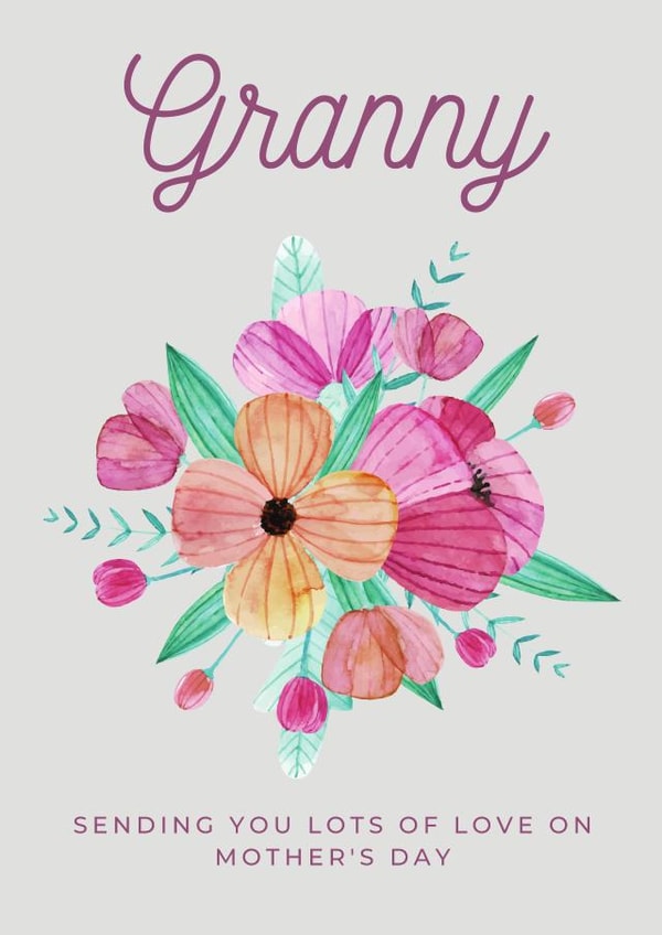 granny gran Mothers Day Card 47946 created by Mess & Sprinkles