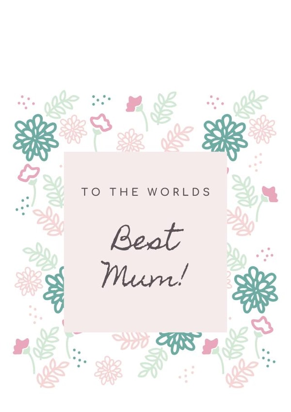 best mum mum Mothers Day Card 21896 created by Lindsay Griffiths