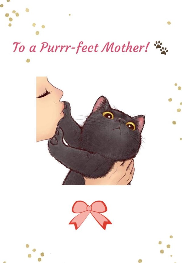 paw paw prints Mothers Day Card 37602 created by Doodle Cards