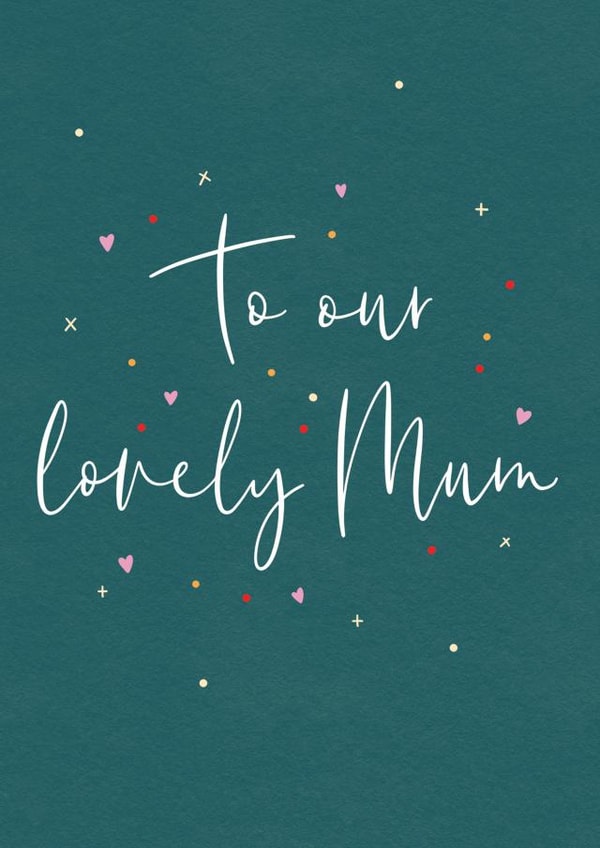 hearts stars Mothers Day Card 44565 created by Paper Jungle