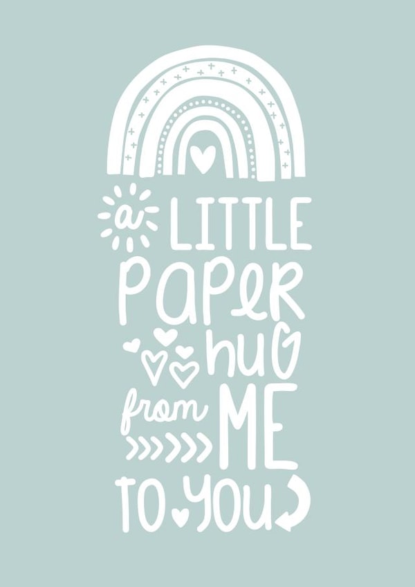 rainbow paperhug Thinking of you Card 32178 created by Jodie Gaul & Co