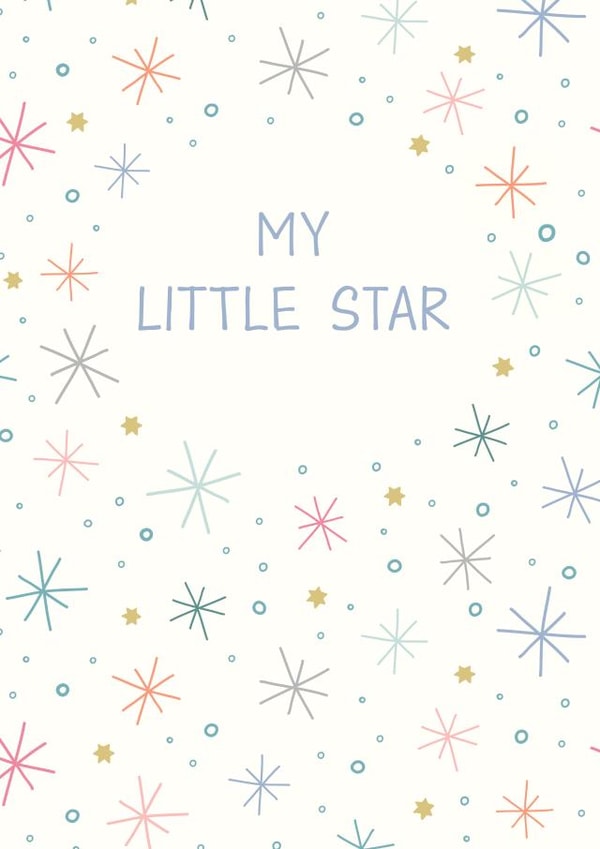 Cute my little star card created by Cards by Anna