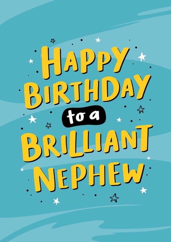 Brilliant Nephew Birthday Card created by Macie Dot Doodles