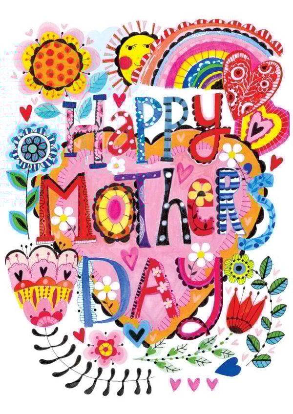 mum heart Mothers Day Card 20449 created by Lindsay loves to draw