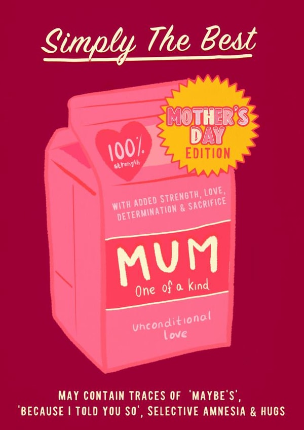simply the best the best Mothers Day Card 37679 created by Foggish