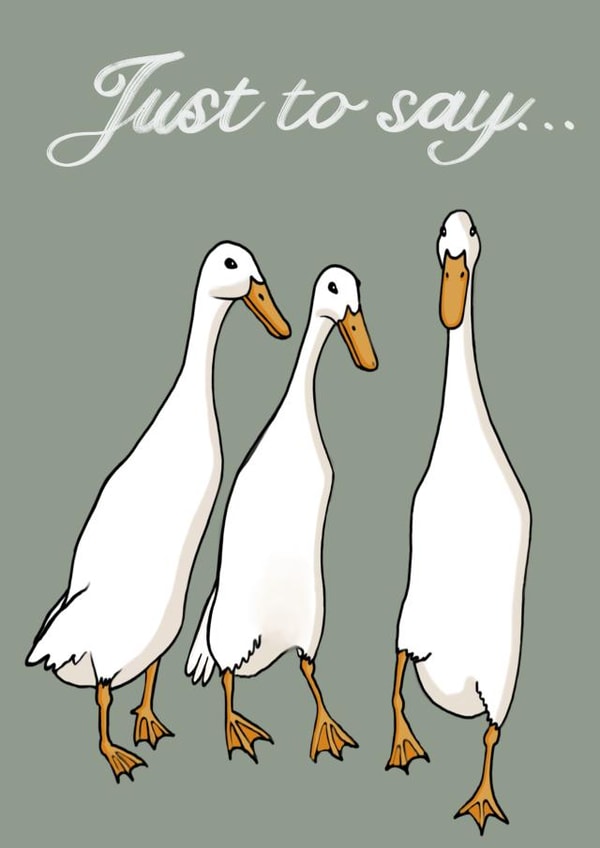 white runner Just because Card 21885 created by AmyJanePortraits