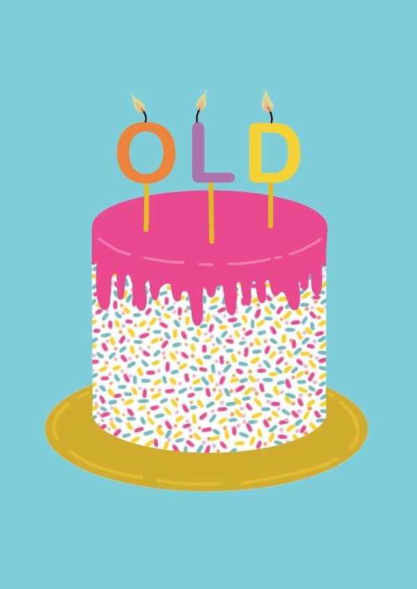 cheeky old Birthday Card 21535 created by Sasha Pretoria Design