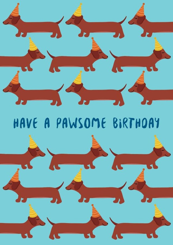 dogs dog Birthday Card 21536 created by Sasha Pretoria Design