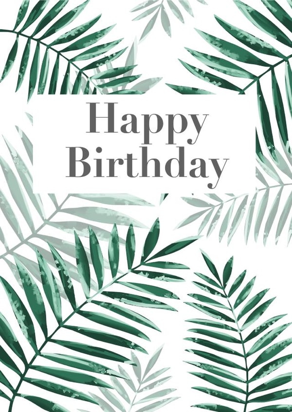 contemporary minimal Birthday Card 21949 created by Sarah Bidgway