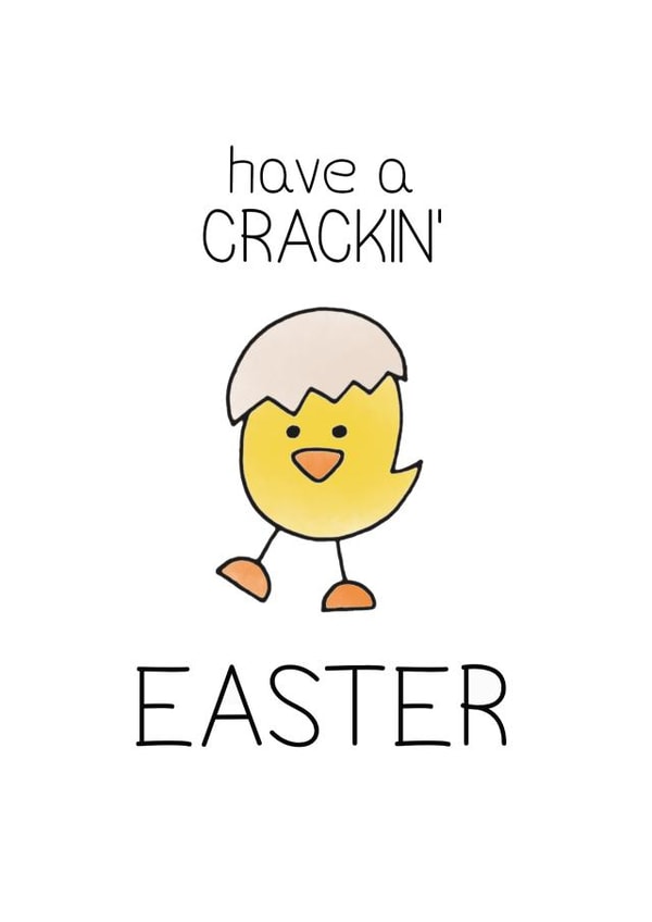 Cute Easter Chick Card 1000 created by Bev O'Connor || @oconnordesign