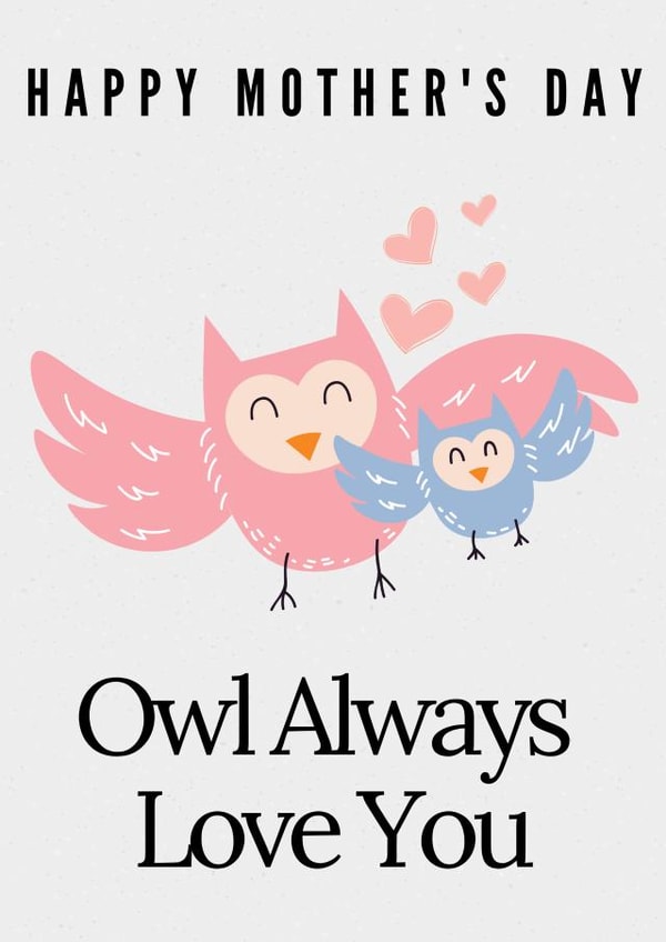 birds animals Mothers Day Card 47913 created by Dilys Midwinter