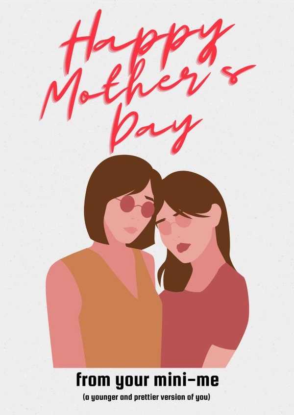 like mother like daughter mother Mothers Day Card 47914 created by Dilys Midwinter