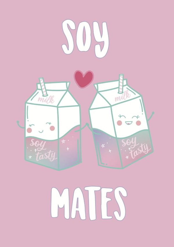 soul mate mates Love & Friendship Card 21959 created by Pastel Pineapple