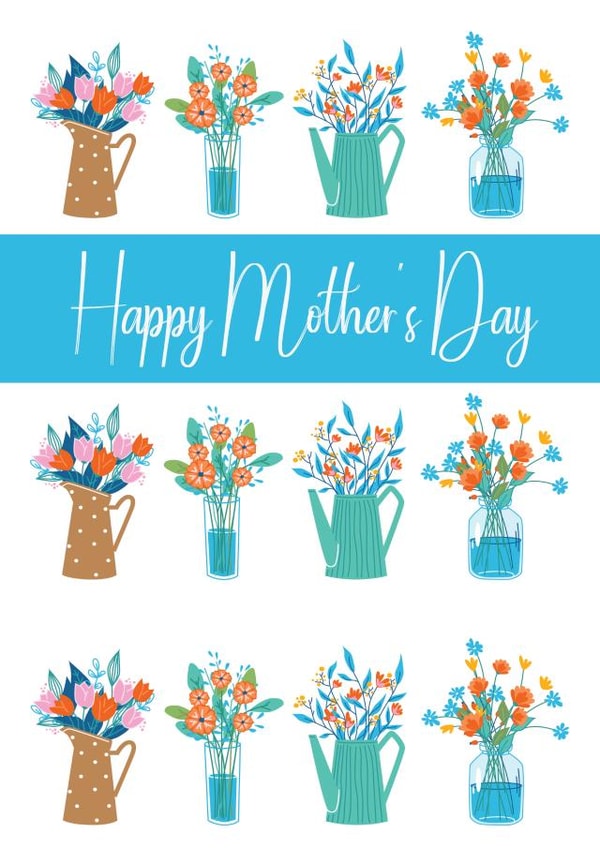 vase jug Mothers Day Card 33817 created by Family Designs