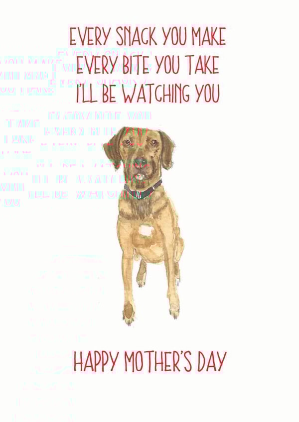 the police every step you take Mothers Day Card 14251 created by Sarah Maddox