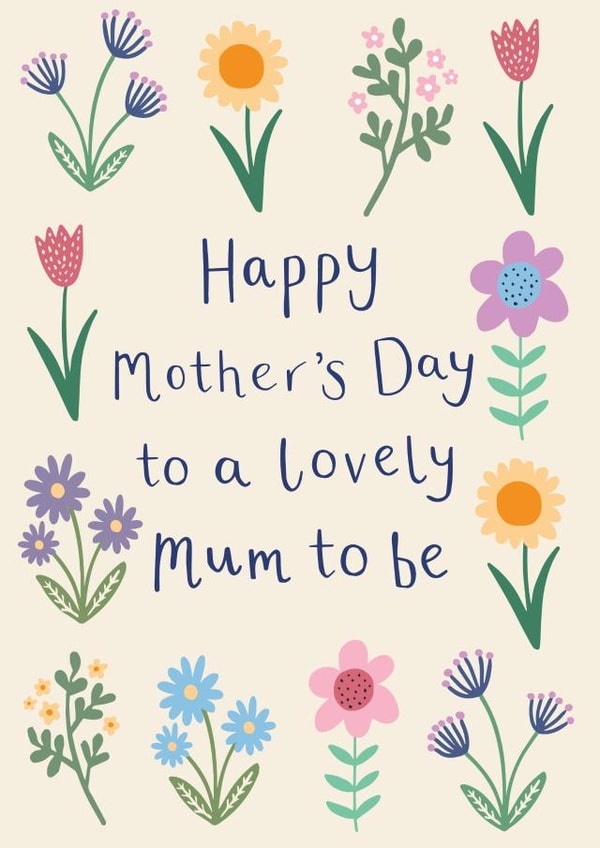 mum to be pregnant Mothers Day Card 15367 created by Sarah Catherine