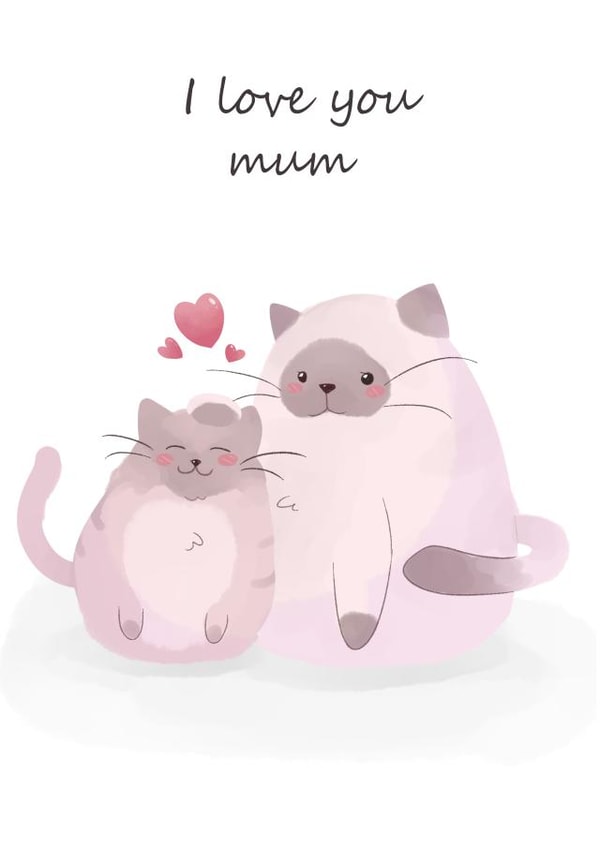 i love you love Mothers Day Card 48091 created by Abigail Taras