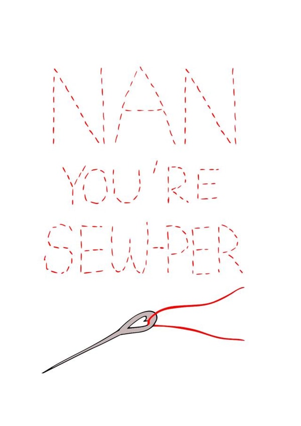 sew sewing Birthday Card 18170 created by Wild Housecat Designs