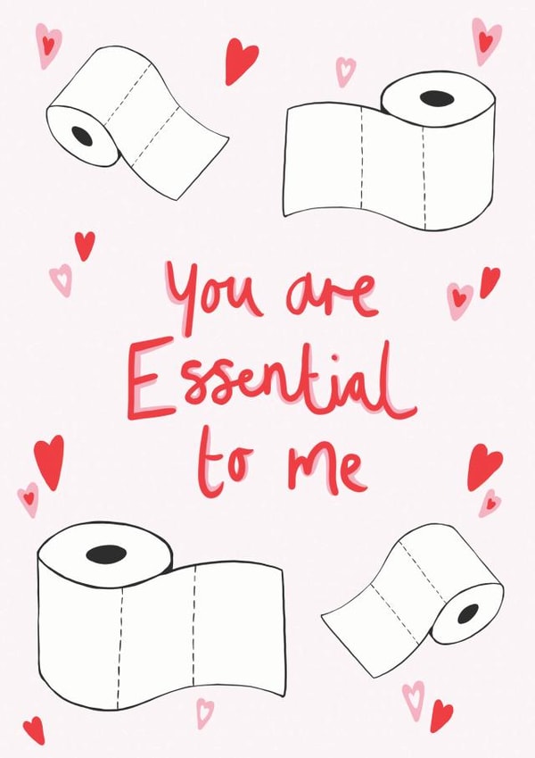 cute and funny valentine's day toilet paper card   created by Holly Parkhouse Design