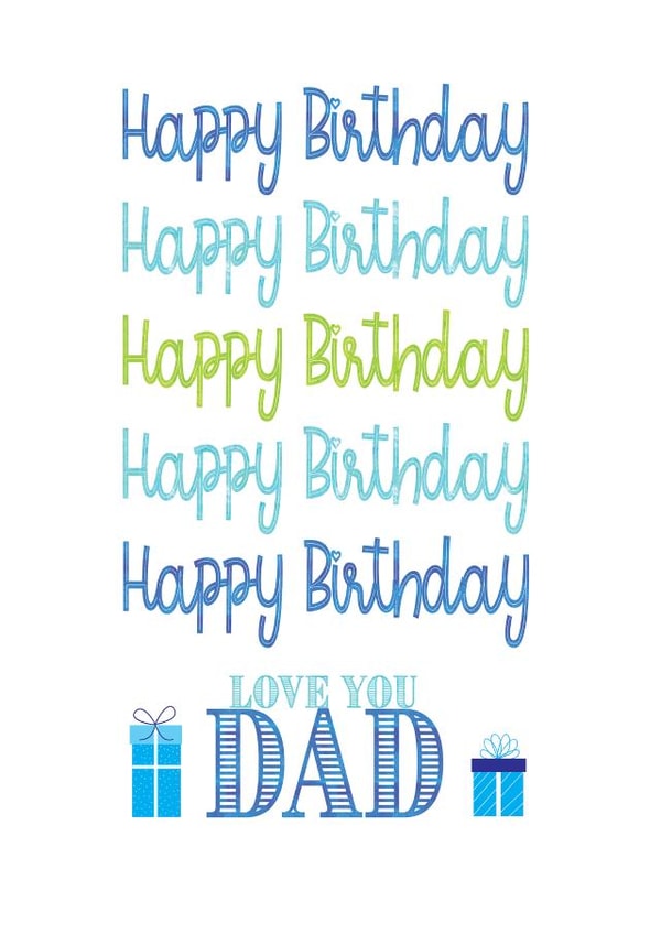 Happy Birthday Dad created by Jay Design