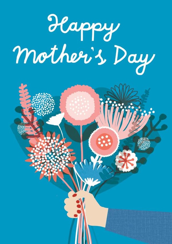Pretty Mothers Day Card - Mum - Flower Bouquet created by Francesca Iannaccone