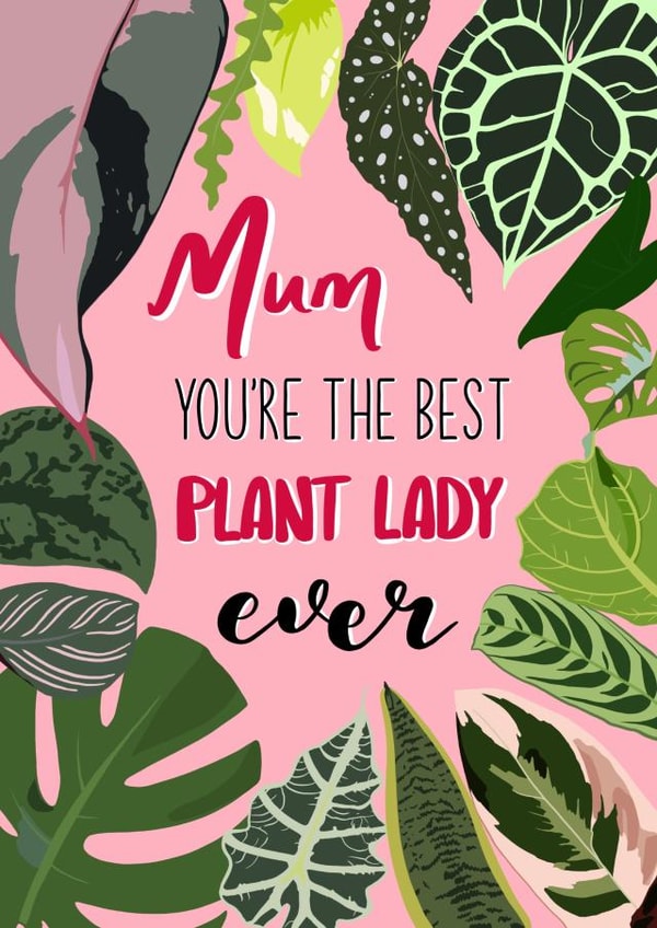 plant mum plant lady Mothers Day Card 46729 created by Alexa Makes Cards