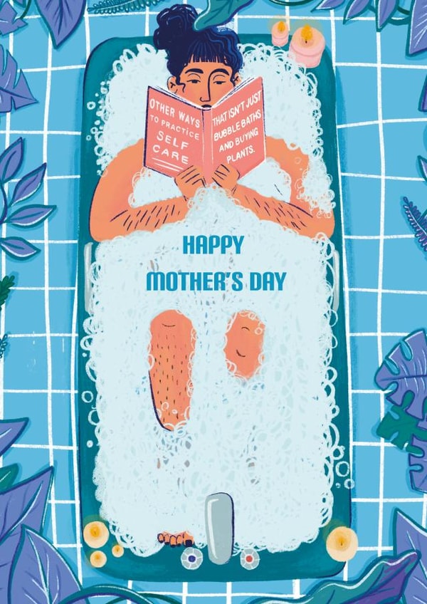 funny bath Mothers Day Card 48444 created by Odara Rumbol