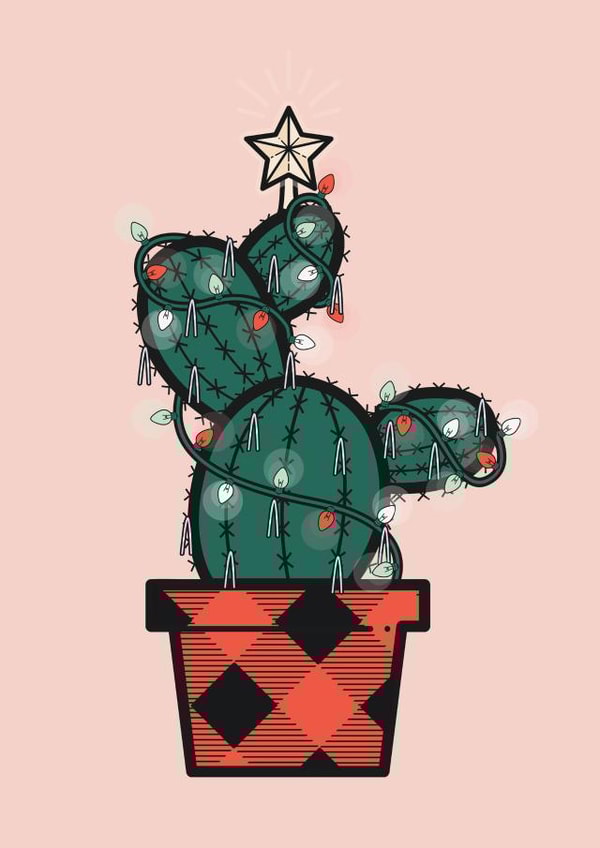 cactus cactu Christmas Card 46063 created by Lauren Heimsoth