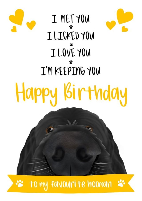 Dad Birthday Card from the Dog 1001 created by The Merry Giraffe